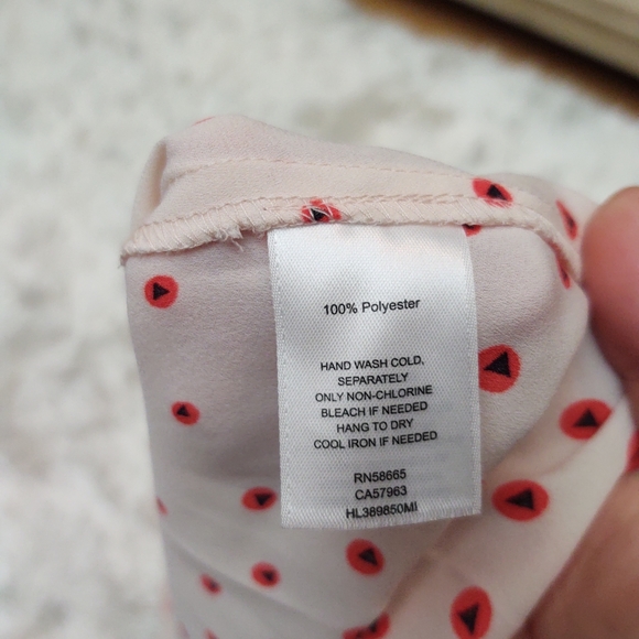 Trouvé pink peony bud dots tank sz xs - Picture 4 of 5